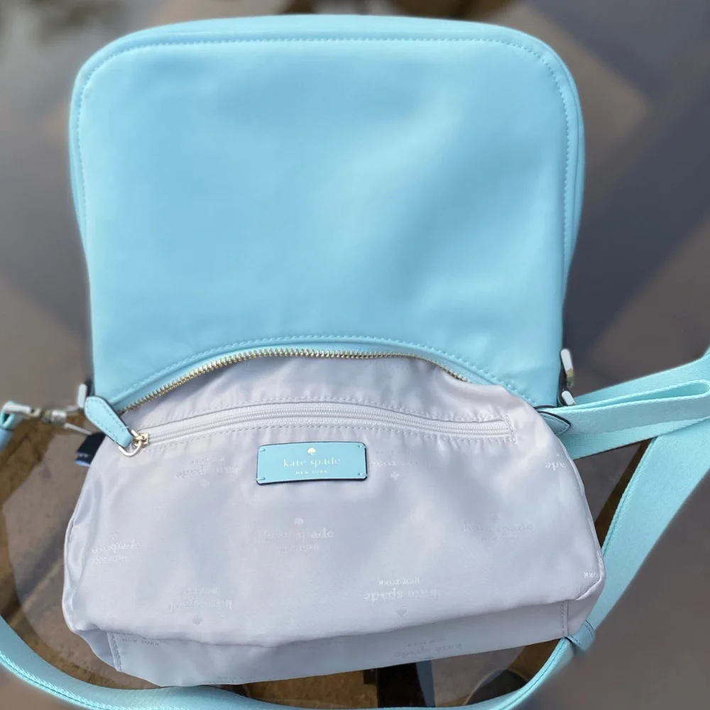 KATE SPADE Chelsea Nylon Crossbody Bag - Blue Glow - Lightly used.